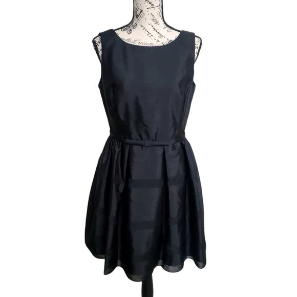 petite a line black dress Dalzine Long Sleeve Mini Dress Petite | Black | Womens main image 1